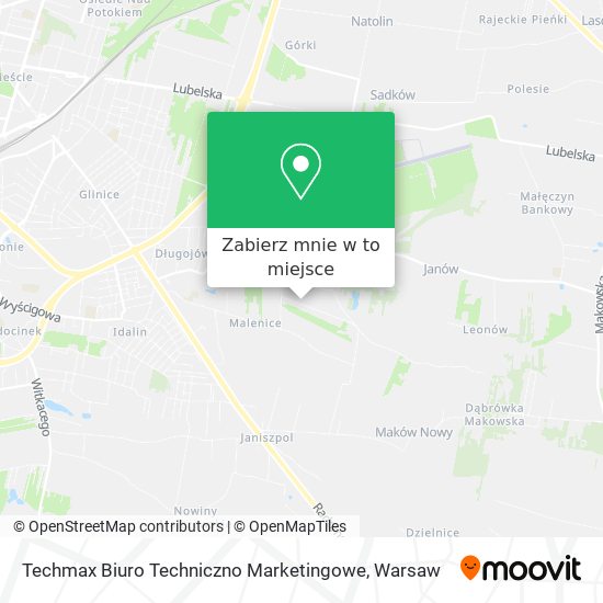 Mapa Techmax Biuro Techniczno Marketingowe