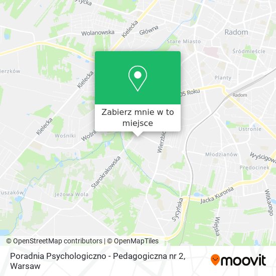 Mapa Poradnia Psychologiczno - Pedagogiczna nr 2