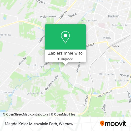 Mapa Magda Kolor Mieszalnie Farb