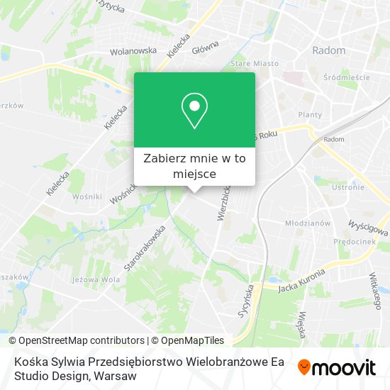 Mapa Kośka Sylwia Przedsiębiorstwo Wielobranżowe Ea Studio Design