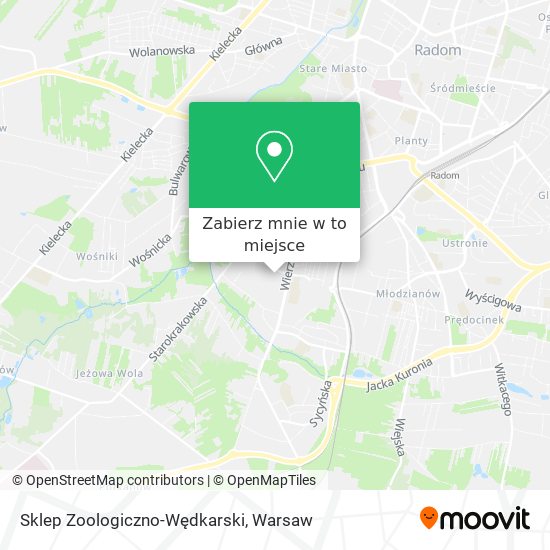 Mapa Sklep Zoologiczno-Wędkarski