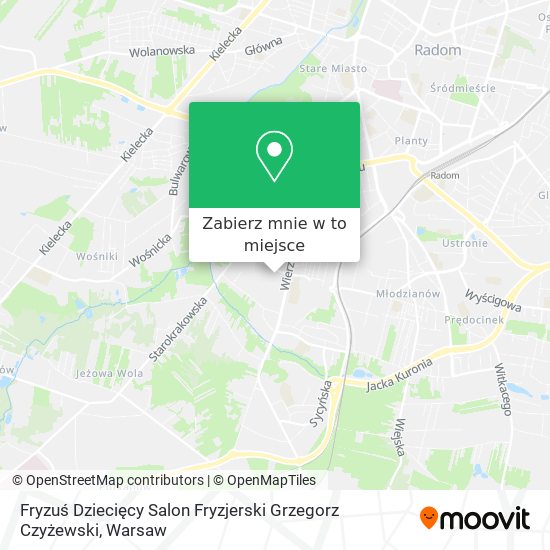 Mapa Fryzuś Dziecięcy Salon Fryzjerski Grzegorz Czyżewski