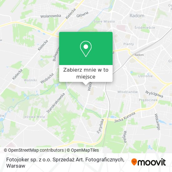 Mapa Fotojoker sp. z o.o. Sprzedaż Art. Fotograficznych