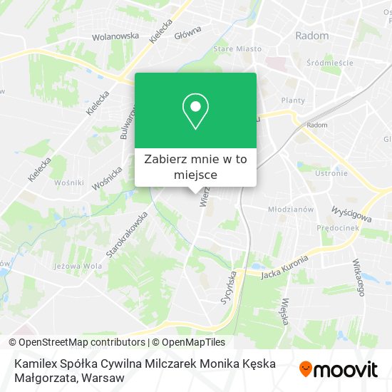 Mapa Kamilex Spółka Cywilna Milczarek Monika Kęska Małgorzata