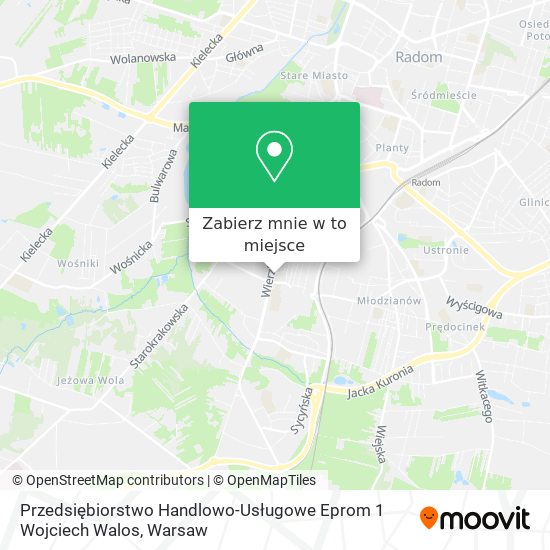 Mapa Przedsiębiorstwo Handlowo-Usługowe Eprom 1 Wojciech Walos