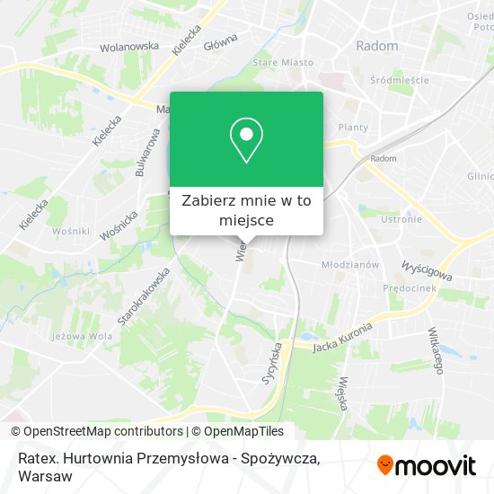 Mapa Ratex. Hurtownia Przemysłowa - Spożywcza