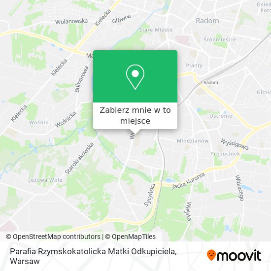 Mapa Parafia Rzymskokatolicka Matki Odkupiciela