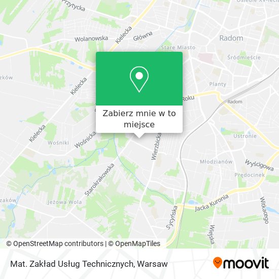 Mapa Mat. Zakład Usług Technicznych