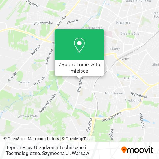 Mapa Tepron Plus. Urządzenia Techniczne i Technologiczne. Szymocha J.