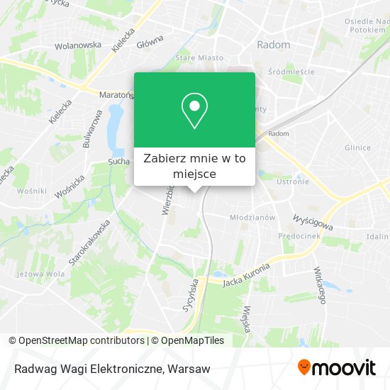 Mapa Radwag Wagi Elektroniczne