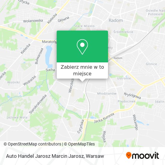 Mapa Auto Handel Jarosz Marcin Jarosz