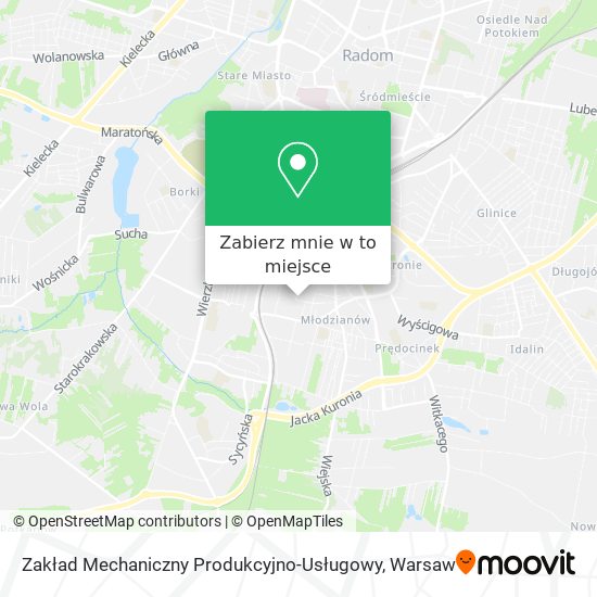 Mapa Zakład Mechaniczny Produkcyjno-Usługowy