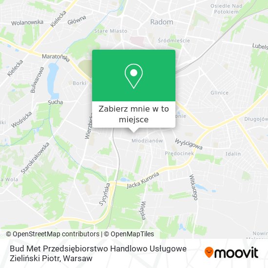 Mapa Bud Met Przedsiębiorstwo Handlowo Usługowe Zieliński Piotr