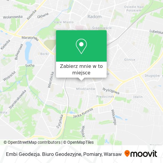 Mapa Embi Geodezja. Biuro Geodezyjne, Pomiary