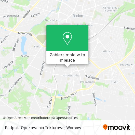 Mapa Radpak. Opakowania Tekturowe