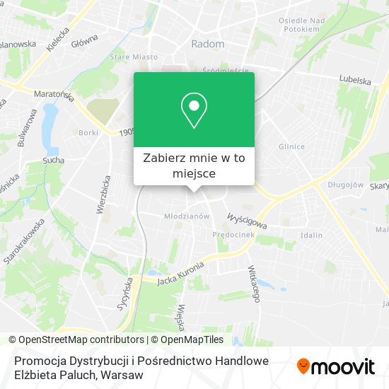 Mapa Promocja Dystrybucji i Pośrednictwo Handlowe Elżbieta Paluch