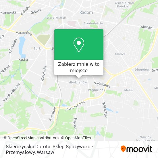 Mapa Skierczyńska Dorota. Sklep Spożywczo - Przemysłowy