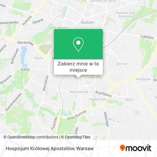 Mapa Hospicjum Królowej Apostołów