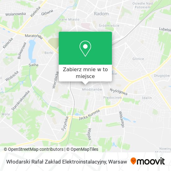 Mapa Włodarski Rafał Zakład Elektroinstalacyjny