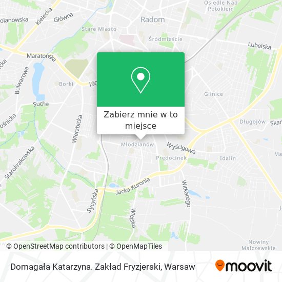 Mapa Domagała Katarzyna. Zakład Fryzjerski