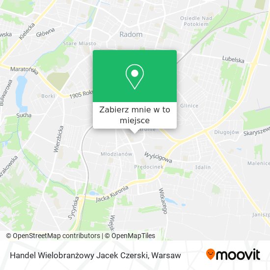 Mapa Handel Wielobranżowy Jacek Czerski