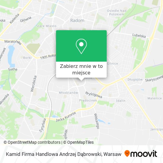 Mapa Kamid Firma Handlowa Andrzej Dąbrowski