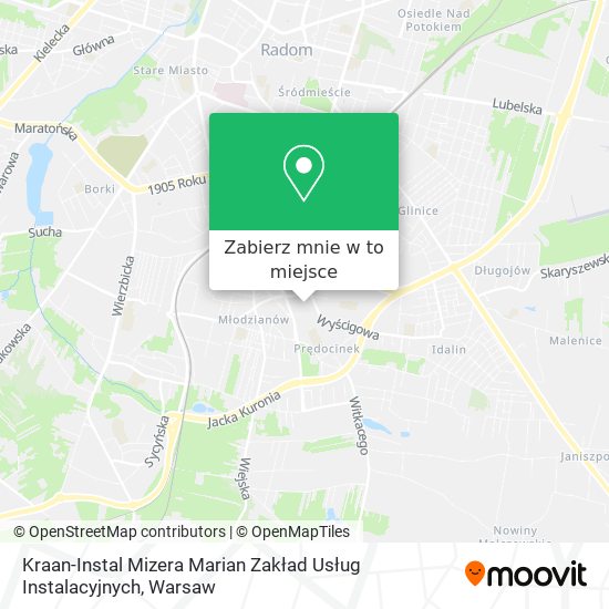 Mapa Kraan-Instal Mizera Marian Zakład Usług Instalacyjnych