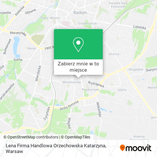 Mapa Lena Firma Handlowa Orzechowska Katarzyna