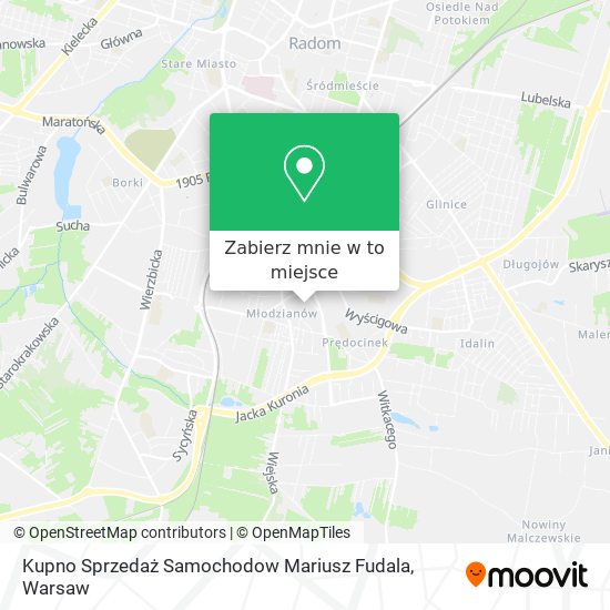 Mapa Kupno Sprzedaż Samochodow Mariusz Fudala