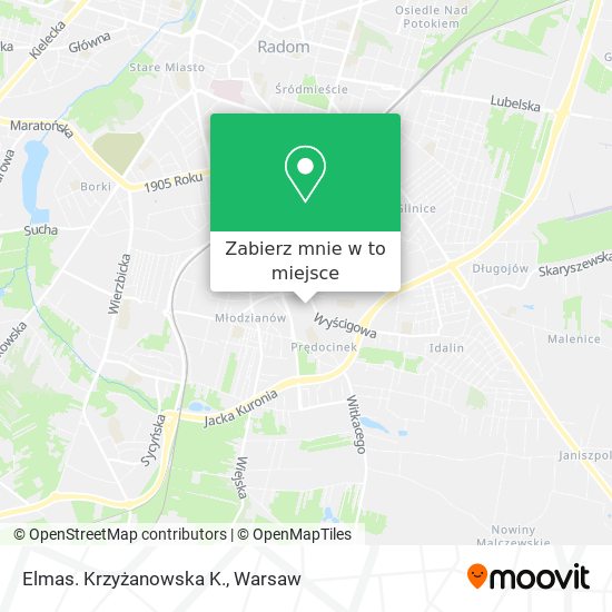 Mapa Elmas. Krzyżanowska K.