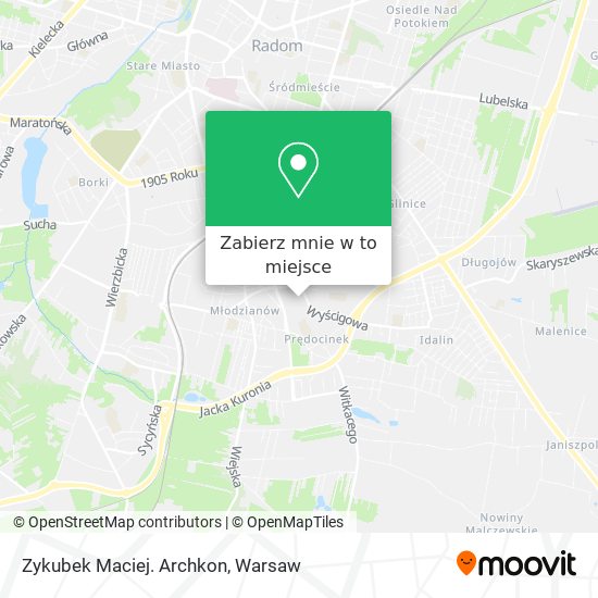 Mapa Zykubek Maciej. Archkon