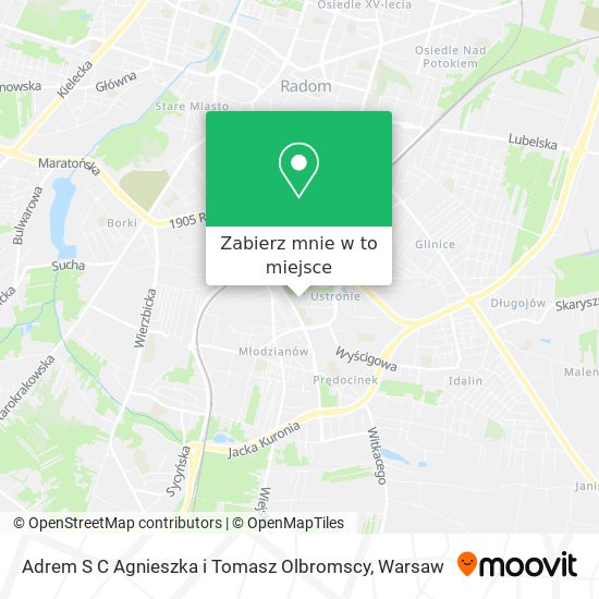 Mapa Adrem S C Agnieszka i Tomasz Olbromscy