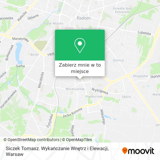 Mapa Siczek Tomasz. Wykańczanie Wnętrz i Elewacji