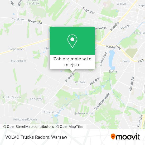 Mapa VOLVO Trucks Radom