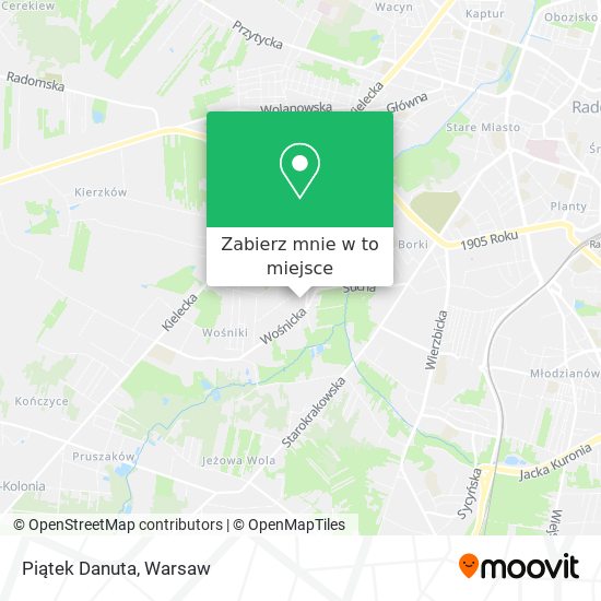 Mapa Piątek Danuta