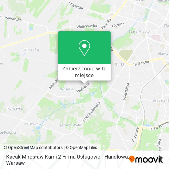 Mapa Kacak Mirosław Kami 2 Firma Usługowo - Handlowa