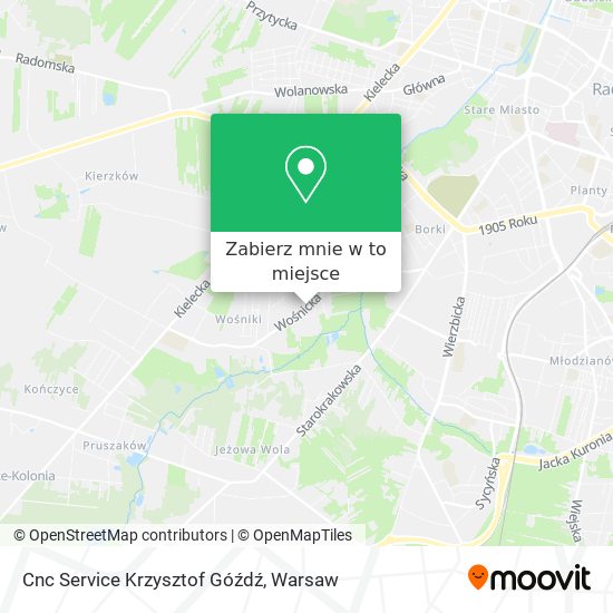 Mapa Cnc Service Krzysztof Góźdź