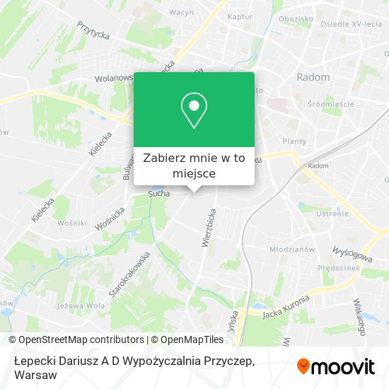 Mapa Łepecki Dariusz A D Wypożyczalnia Przyczep