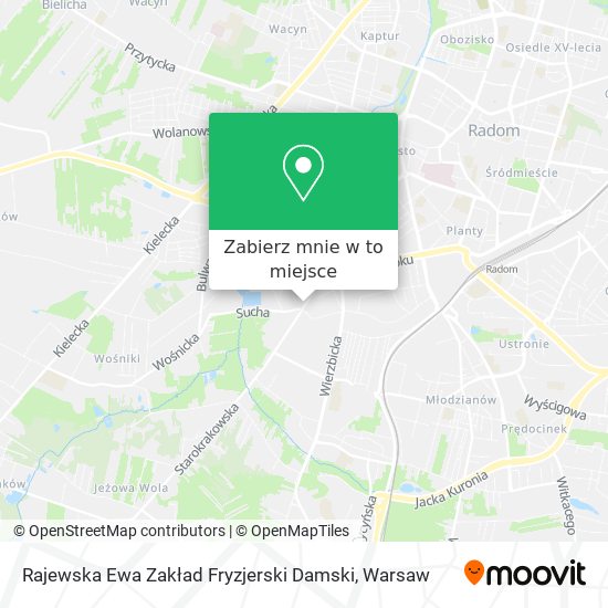 Mapa Rajewska Ewa Zakład Fryzjerski Damski