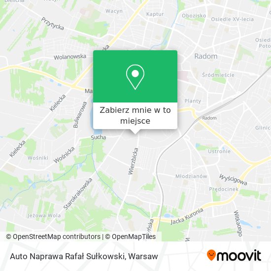 Mapa Auto Naprawa Rafał Sułkowski