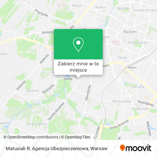 Mapa Matusiak R. Agencja Ubezpieczeniowa