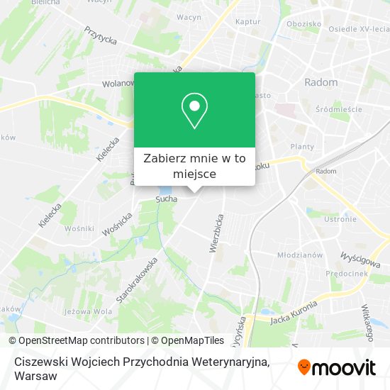 Mapa Ciszewski Wojciech Przychodnia Weterynaryjna