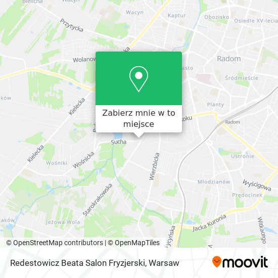 Mapa Redestowicz Beata Salon Fryzjerski