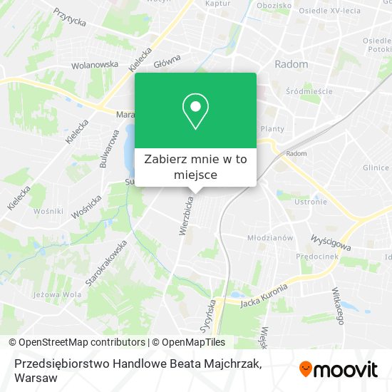 Mapa Przedsiębiorstwo Handlowe Beata Majchrzak