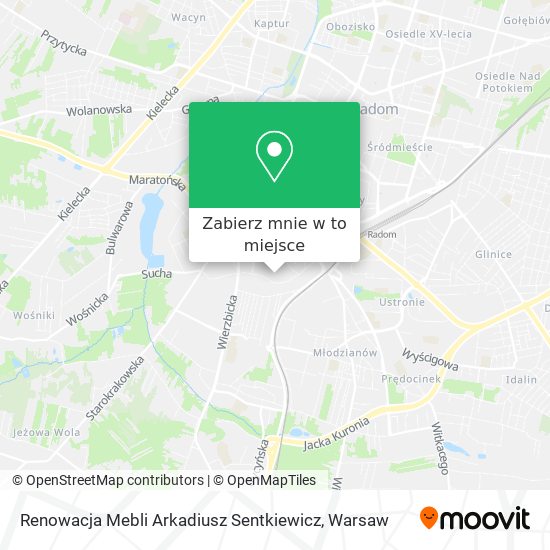 Mapa Renowacja Mebli Arkadiusz Sentkiewicz