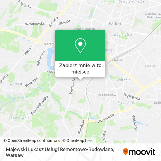 Mapa Majewski Łukasz Usługi Remontowo-Budowlane