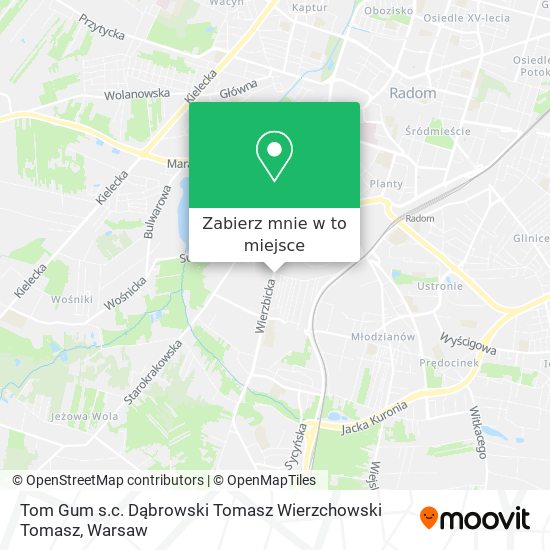 Mapa Tom Gum s.c. Dąbrowski Tomasz Wierzchowski Tomasz
