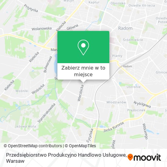 Mapa Przedsiębiorstwo Produkcyjno Handlowo Usługowe