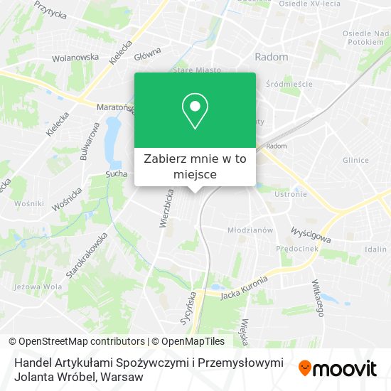 Mapa Handel Artykułami Spożywczymi i Przemysłowymi Jolanta Wróbel