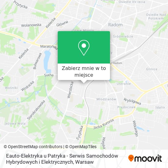 Mapa Eauto-Elektryka u Patryka - Serwis Samochodów Hybrydowych i Elektrycznych